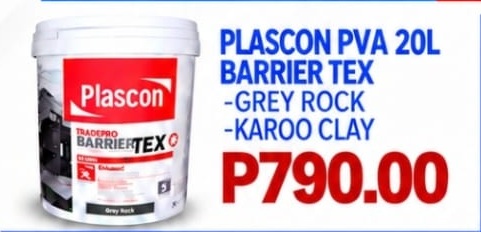 Plascon TradePro Barriertex PVA 20 litre paint offer