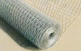 Galvanised hex netting