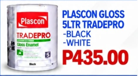 Plascon TradePro Gloss Enamel 5 litre paint offer