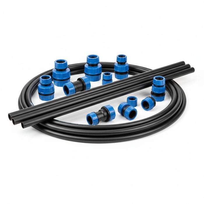 HDPE piping & compression fittings