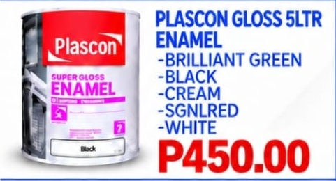Plascon Super Gloss Enamel 5 litre paint offer