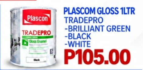 Plascon TradePro Gloss Enamel 1 litre paint offer