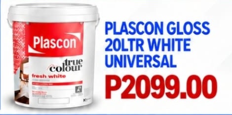 Plascon True Colour Gloss 20 litre white universal paint offer